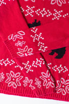 Vintage Red Fair Isle Terrier Christmas Sweater (2000s)