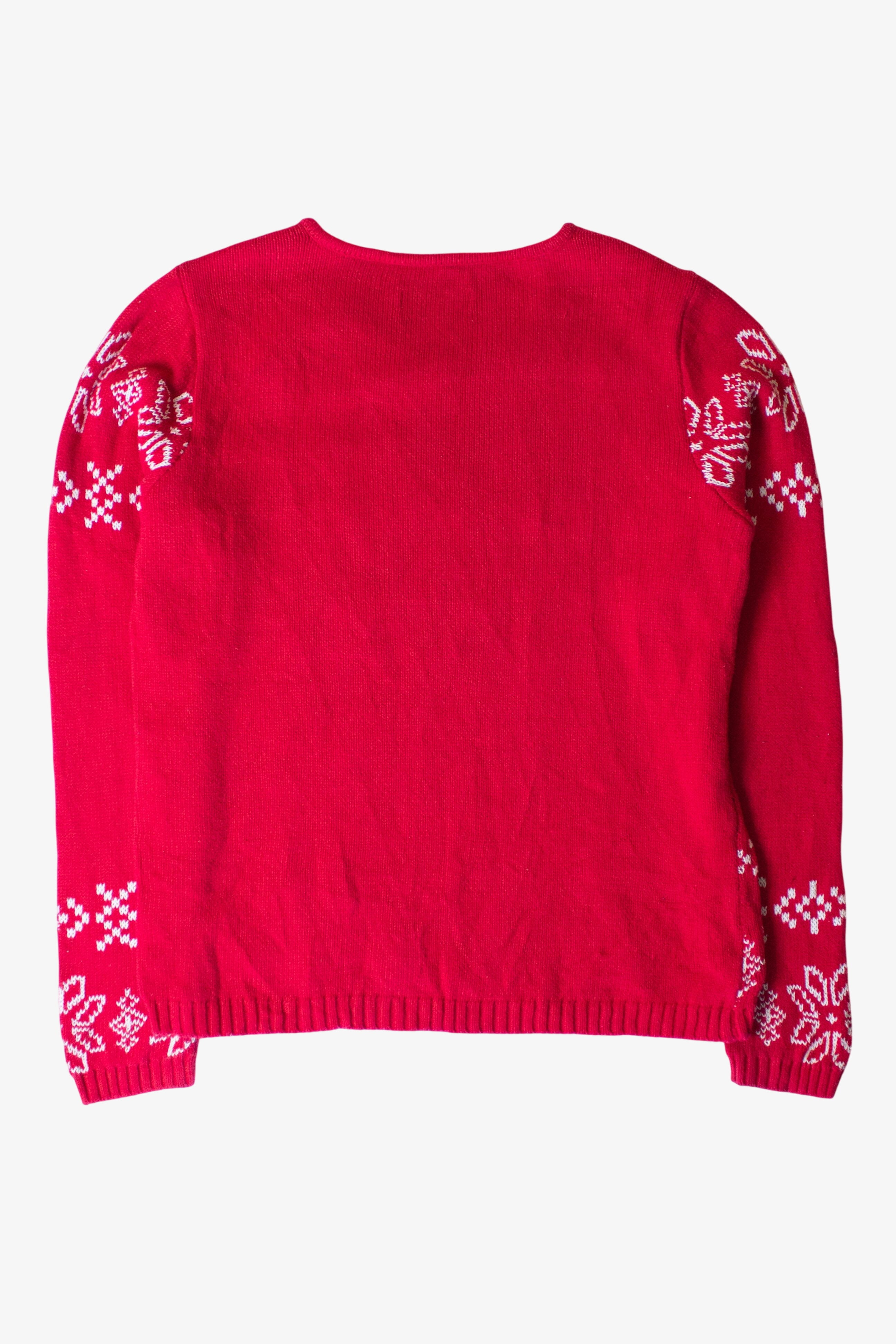 Vintage Red Fair Isle Terrier Christmas Sweater (2000s)