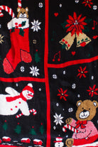 Vintage Classic Elements Stocking Bears Ugly Christmas Sweater (1990s)