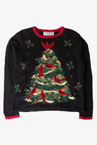 Vintage Cardinal Tree Ugly Christmas Sweater (1990s)