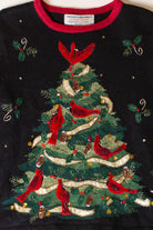 Vintage Cardinal Tree Ugly Christmas Sweater (1990s)