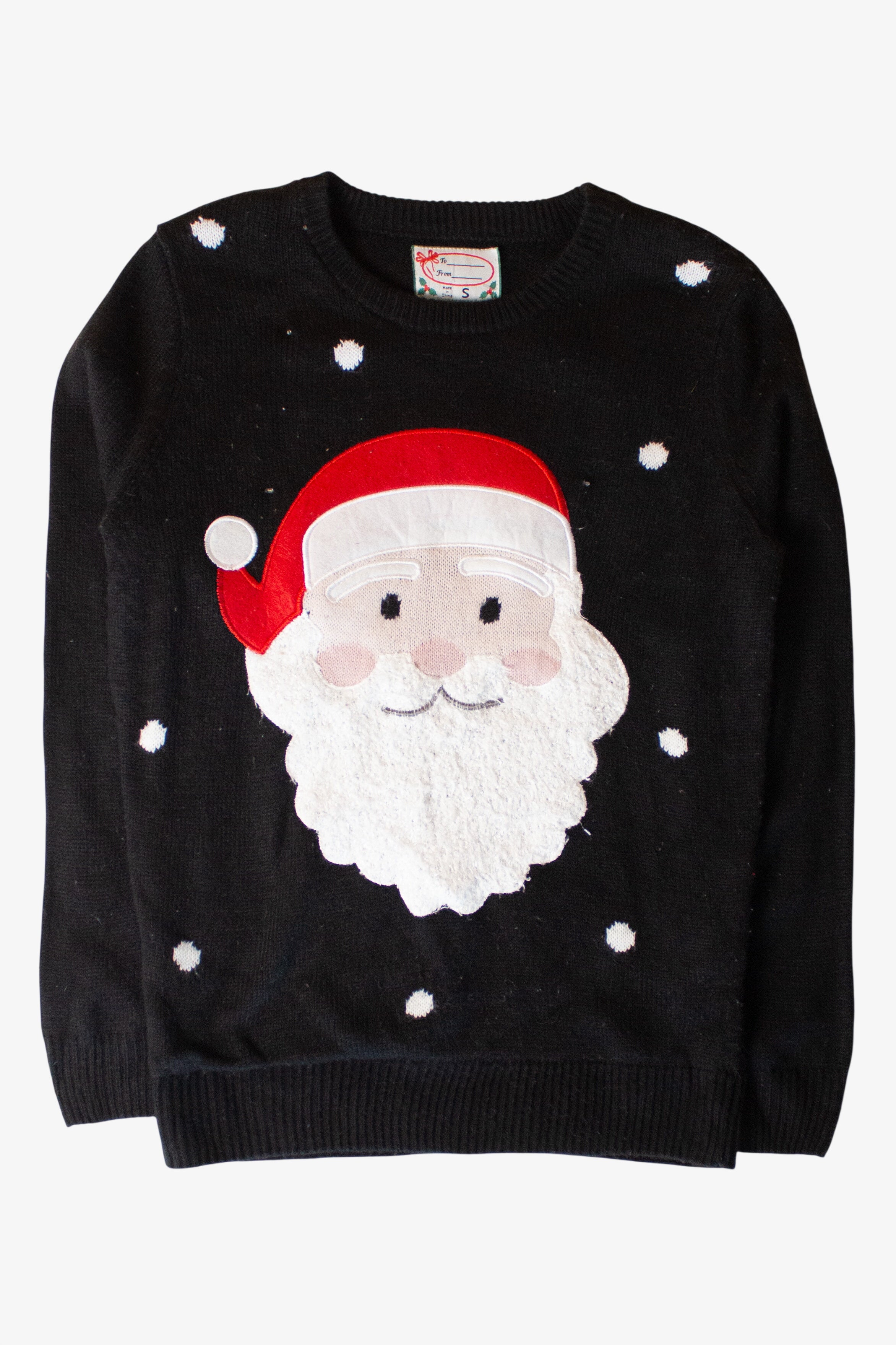 Light Up Santa Face Christmas Sweater (2020s)