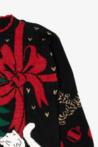 Vintage Black Unknown Cats Ugly Christmas Pullover (1990s)