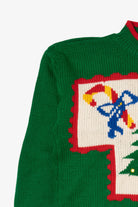 Vintage Green Boundary Waters Ugly Christmas Pullover (1980s)