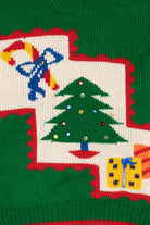 Vintage Green Boundary Waters Ugly Christmas Pullover (1980s)