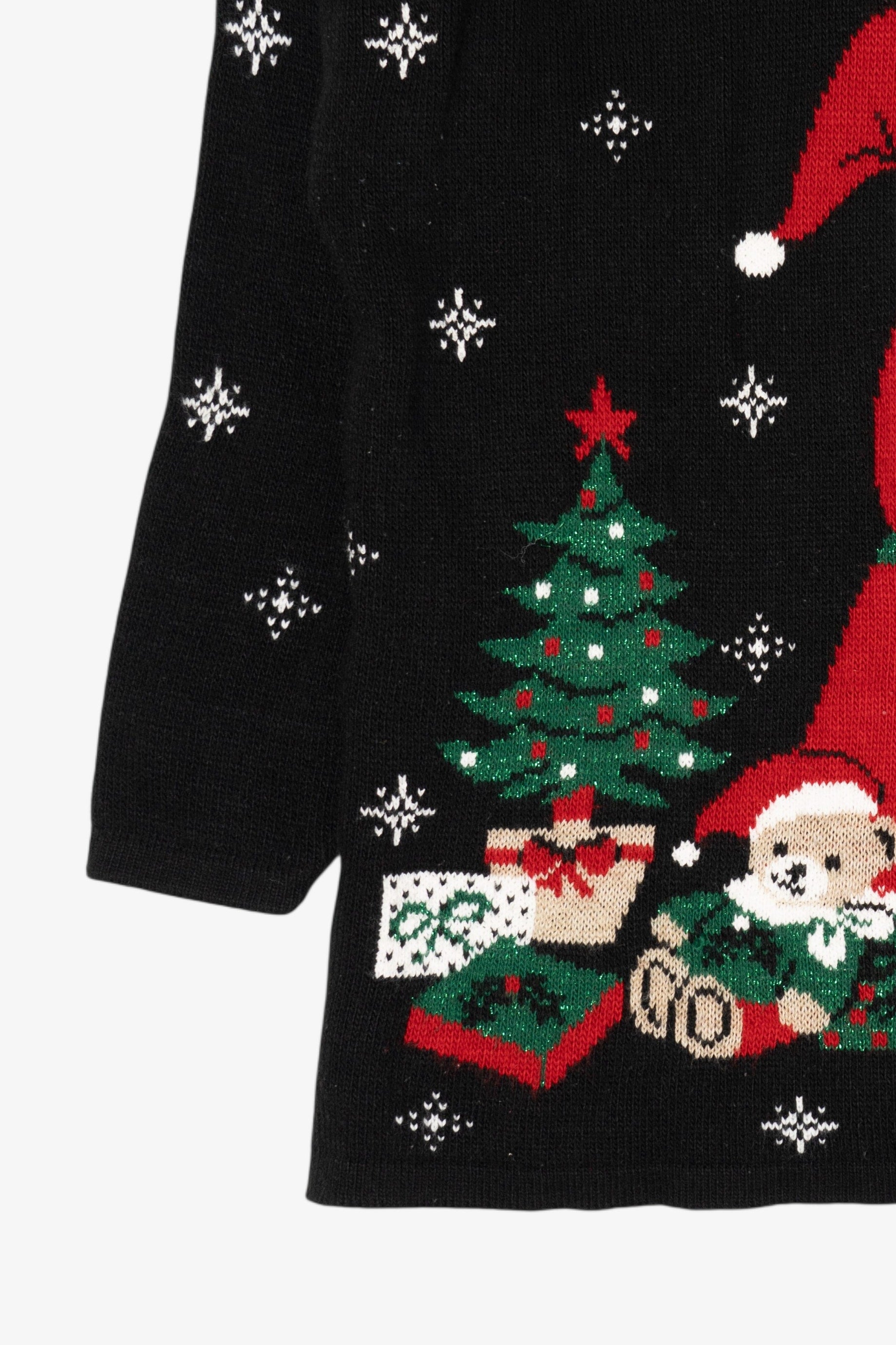 Vintage Black Santa Ugly Christmas Pullover (1990s)