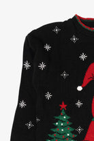Vintage Black Santa Ugly Christmas Pullover (1990s)