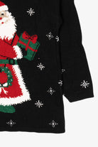 Vintage Black Santa Ugly Christmas Pullover (1990s)