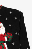 Vintage Black Santa Ugly Christmas Pullover (1990s)