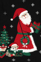 Vintage Black Santa Ugly Christmas Pullover (1990s)