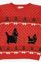 Vintage Red Easton Park Dogs Ugly Christmas Pullover (1980s)