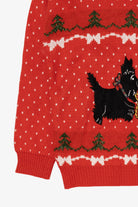Vintage Red Easton Park Dogs Ugly Christmas Pullover (1980s)