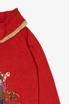 Vintage Red Kikit Presents Cowl Turtleneck Ugly Christmas Pullover (2000s)