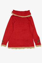 Vintage Red Kikit Presents Cowl Turtleneck Ugly Christmas Pullover (2000s)