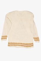 Vintage White Heirloom Collectible Tree Ugly Christmas Pullover (1990s)