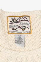 Vintage White Heirloom Collectible Tree Ugly Christmas Pullover (1990s)