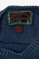 Vintage Blue SML Sport Caroling Ugly Christmas Pullover (1990s)