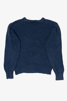 Vintage Blue SML Sport Caroling Ugly Christmas Pullover (1990s)