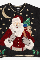 Vintage Black Designers Originals Studio Santa Ugly Christmas Pullover (1990s)