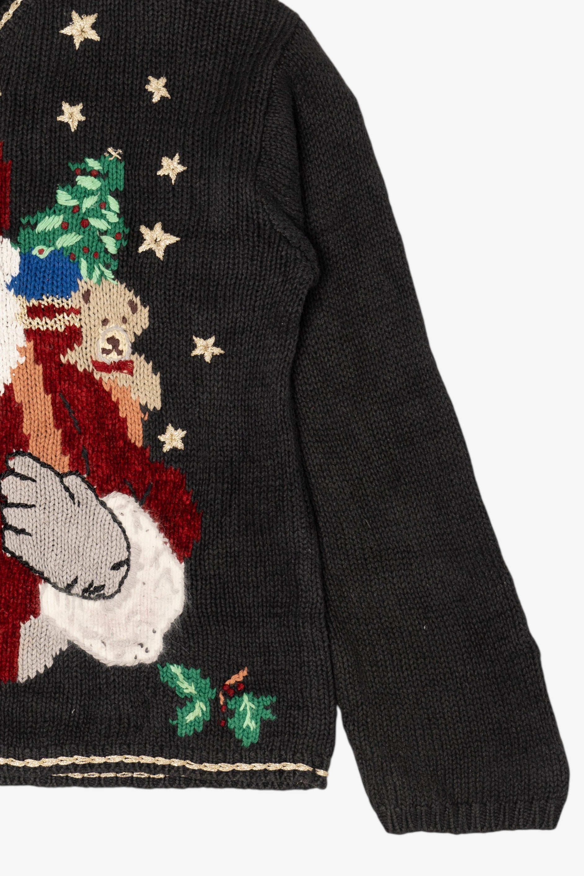 Vintage Black Designers Originals Studio Santa Ugly Christmas Pullover (1990s)