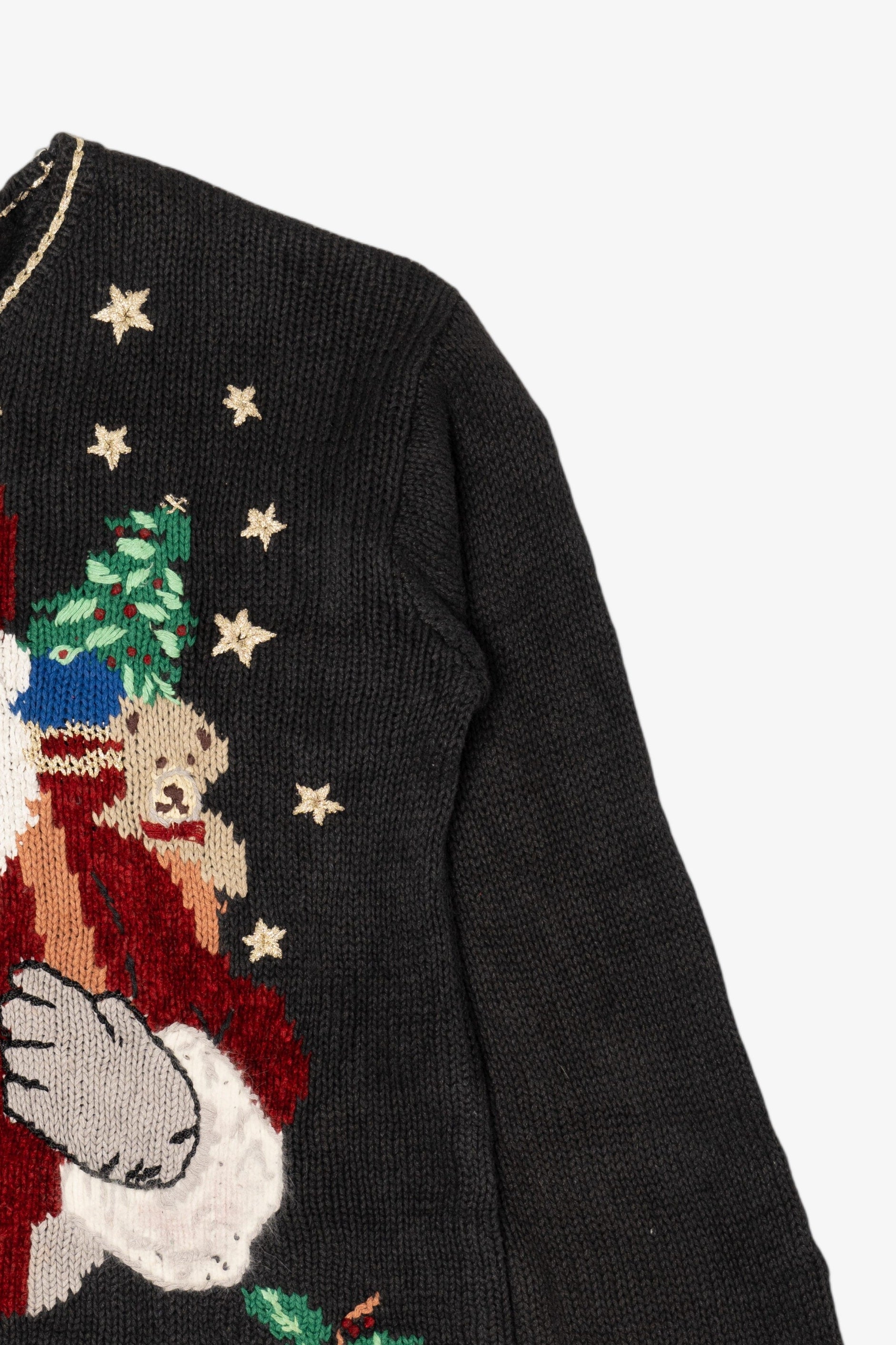 Vintage Black Designers Originals Studio Santa Ugly Christmas Pullover (1990s)