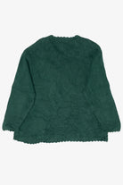 Vintage Green Tiara Women Santa Saint Nick Ugly Christmas Pullover (2000s)