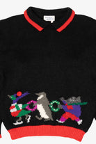 Vintage Black Hasting & Smith Ugly Christmas Pullover (1980s)