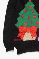 Vintage Black Marisa Christina Ugly Christmas Pullover (1990s)