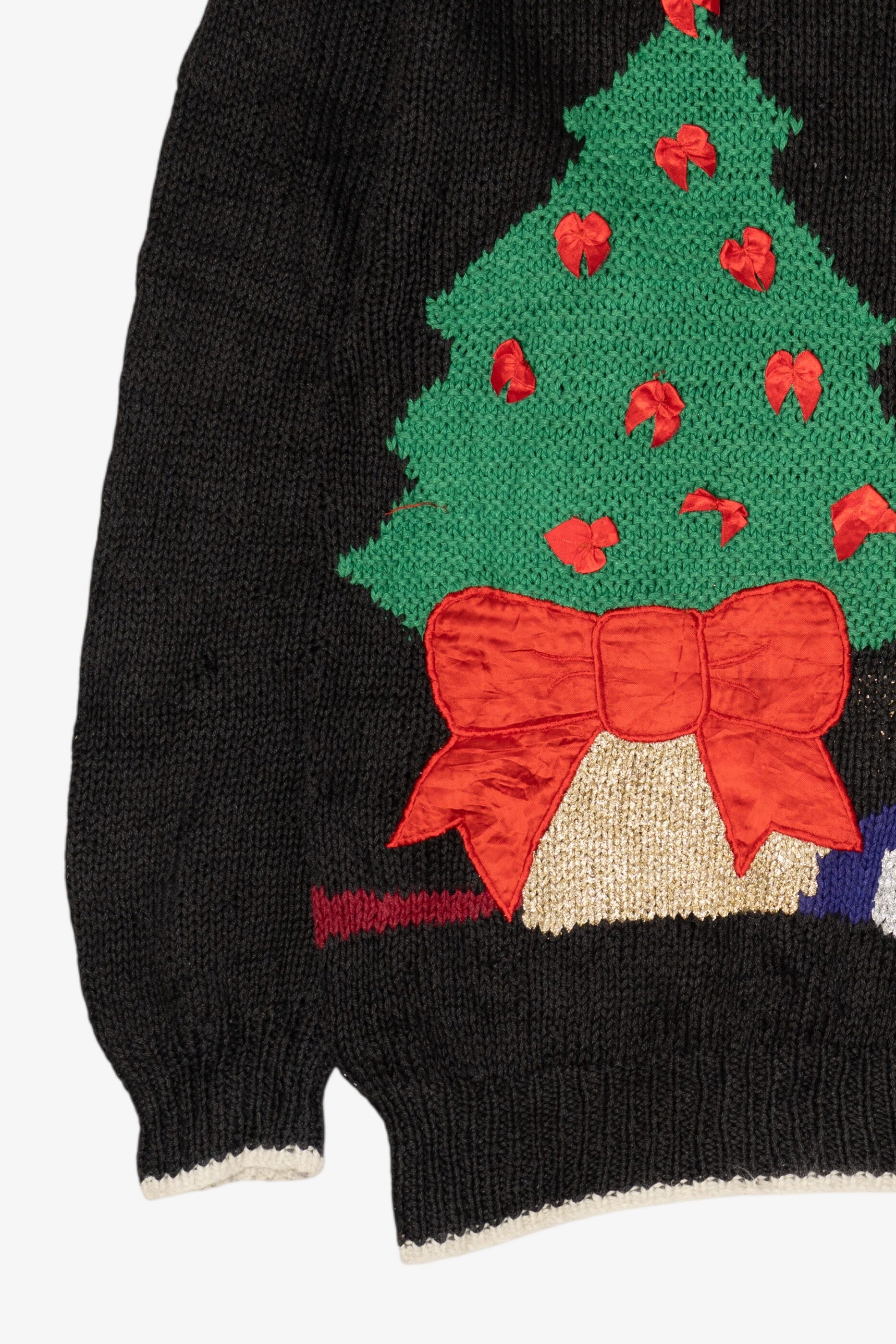 Vintage Black Marisa Christina Ugly Christmas Pullover (1990s)