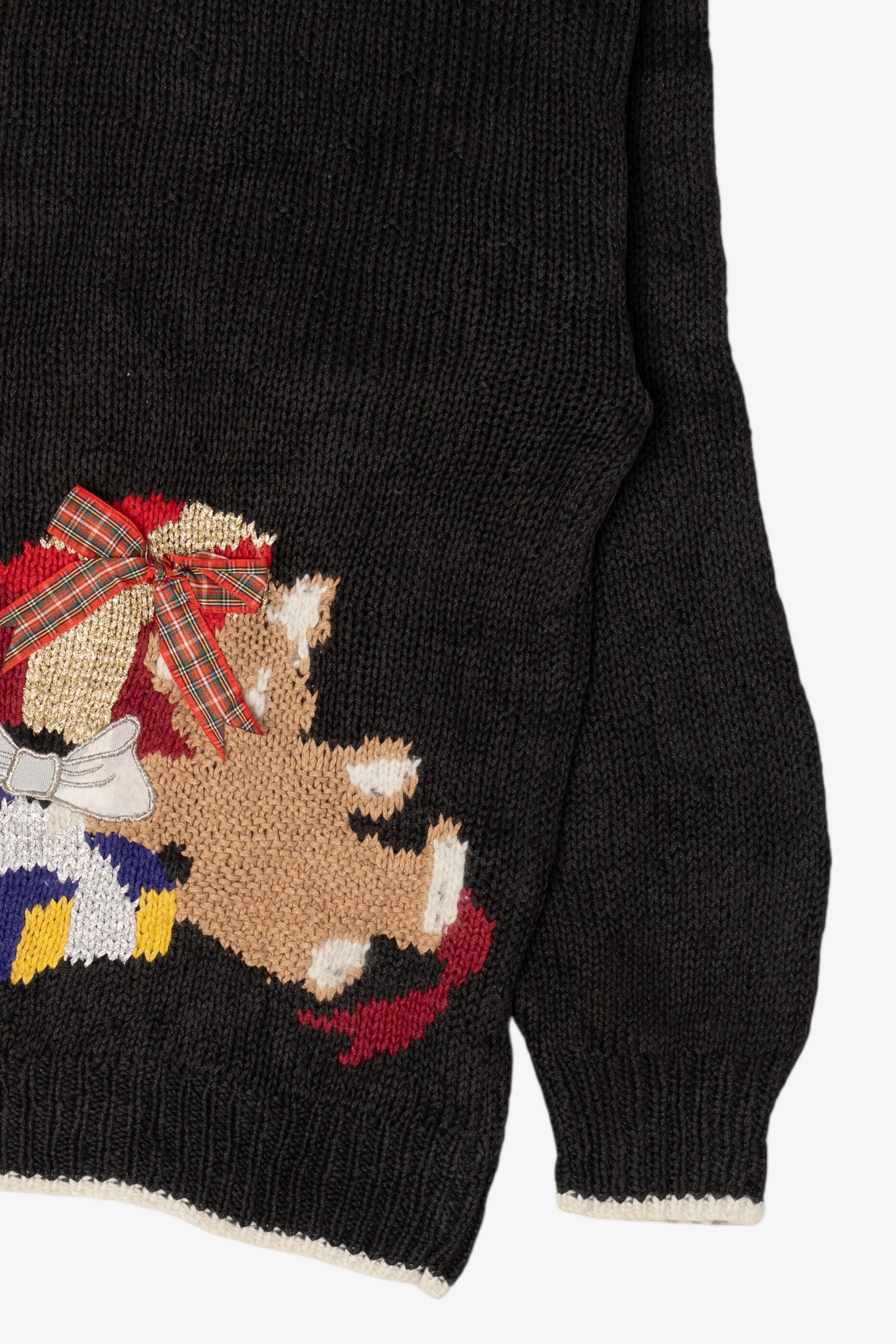 Vintage Black Marisa Christina Ugly Christmas Pullover (1990s)
