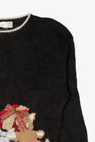 Vintage Black Marisa Christina Ugly Christmas Pullover (1990s)