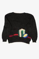Vintage Black Marisa Christina Ugly Christmas Pullover (1990s)