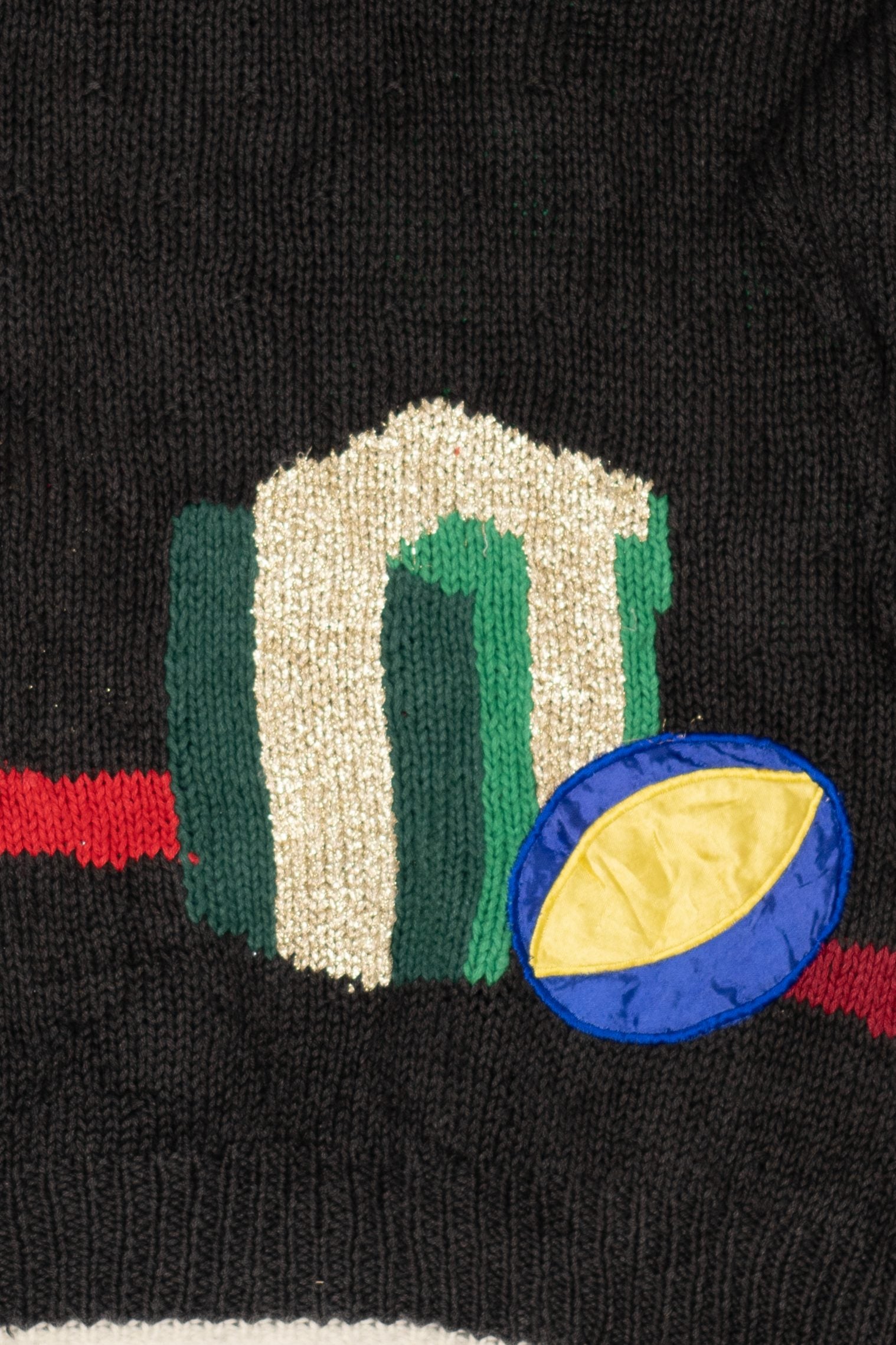 Vintage Black Marisa Christina Ugly Christmas Pullover (1990s)