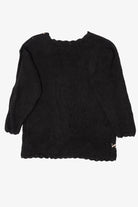 Vintage Black Kathie Lee Wreath Hearts Ugly Christmas Pullover (1990s)