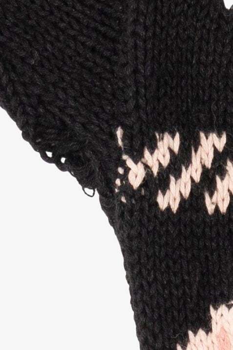 Vintage Black Kathie Lee Wreath Hearts Ugly Christmas Pullover (1990s)