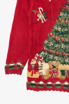 Vintage Red Heirloom Collectible Tree Ugly Christmas Pullover (2000s)