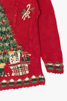Vintage Red Heirloom Collectible Tree Ugly Christmas Pullover (2000s)