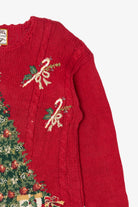 Vintage Red Heirloom Collectible Tree Ugly Christmas Pullover (2000s)