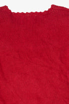 Vintage Red Heirloom Collectible Tree Ugly Christmas Pullover (2000s)