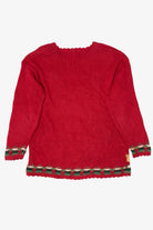 Vintage Red Heirloom Collectible Tree Ugly Christmas Pullover (2000s)