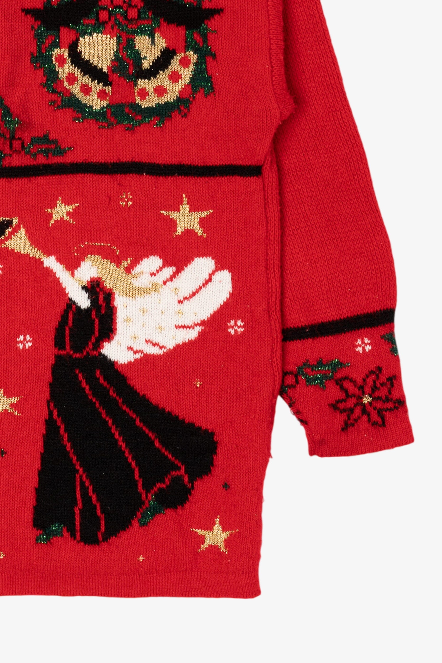 Vintage Red SASSON Ugly Christmas Pullover (1980s)