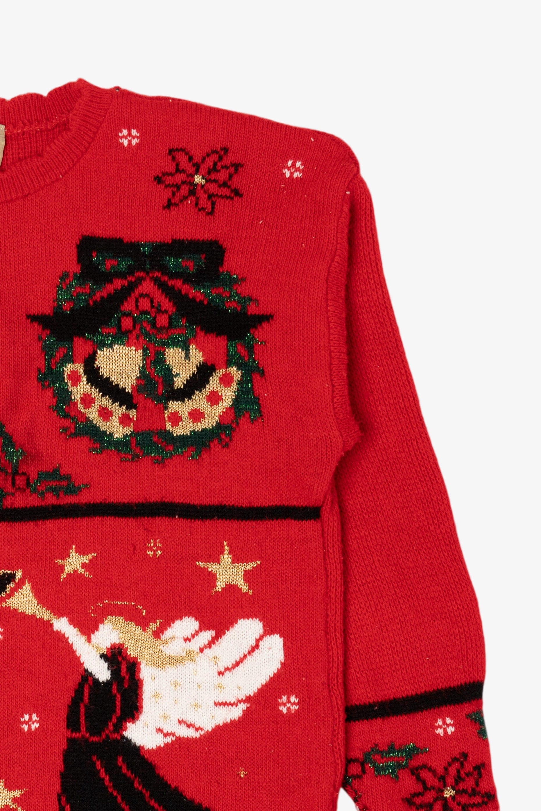 Vintage Red SASSON Ugly Christmas Pullover (1980s)