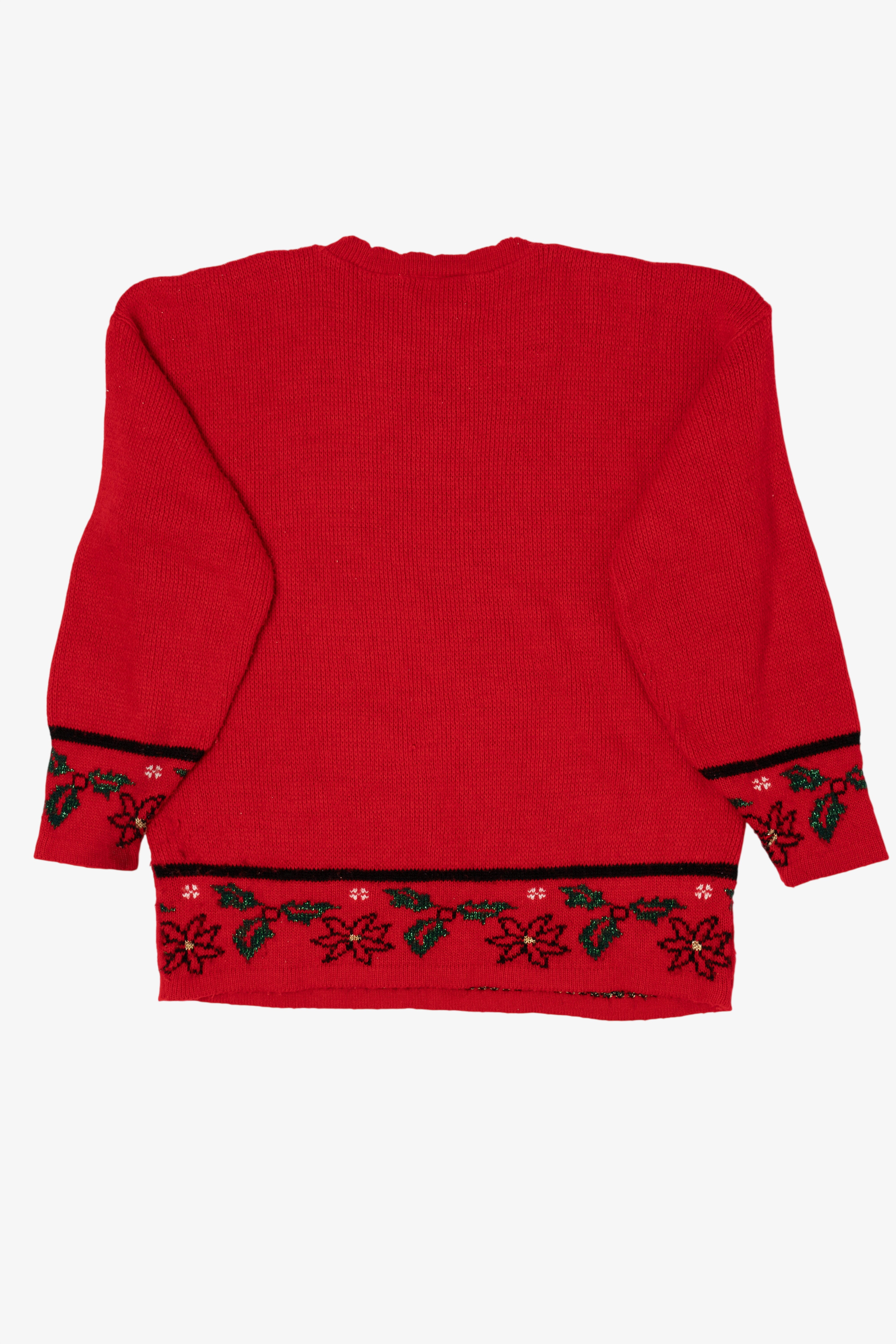 Vintage Red SASSON Ugly Christmas Pullover (1980s)