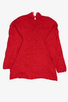 Vintage Red Beldoch Popper Tree Ugly Christmas Pullover (1990s)