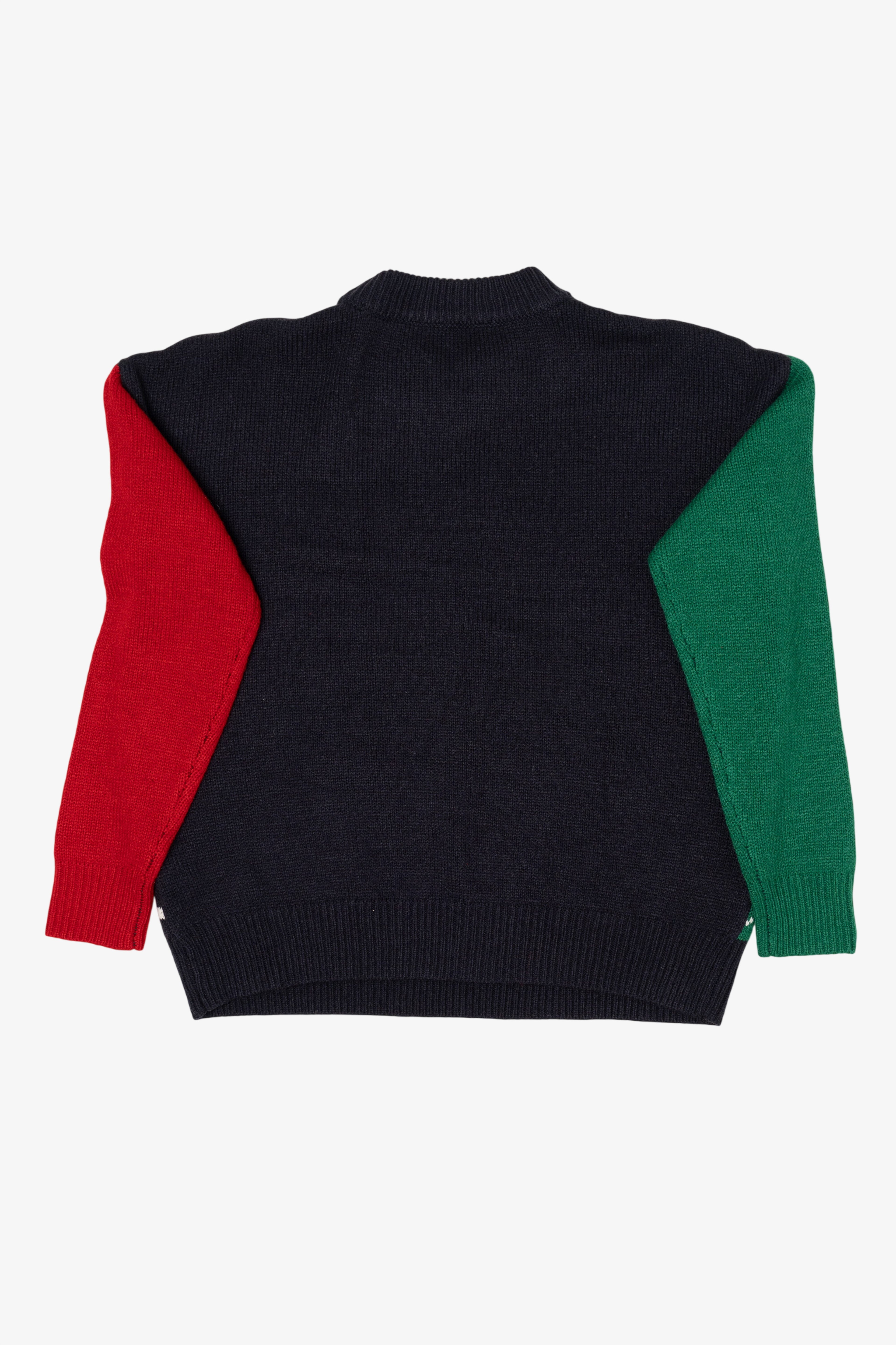 Vintage Color Block Ugly Christmas Pullover (1990s)