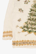 Vintage White Heirloom Collectible Trees Ugly Christmas Pullover (1990s)