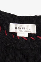 Vintage Black Kikit Santa Ugly Christmas Pullover (2000s)