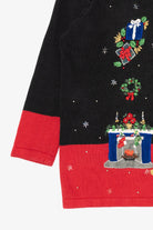Vintage Black B.P. Design Ugly Christmas Pullover (1990s)