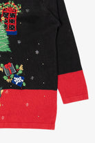 Vintage Black B.P. Design Ugly Christmas Pullover (1990s)