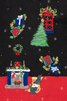 Vintage Black B.P. Design Ugly Christmas Pullover (1990s)